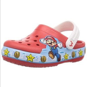 Size 1 junior Mario Crocs